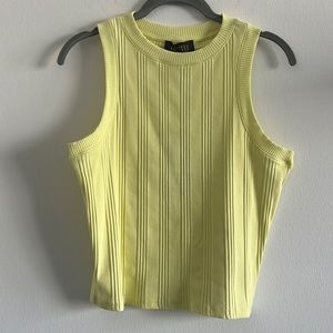 NWT TRUTH Drop Needle Tank Top in Citron